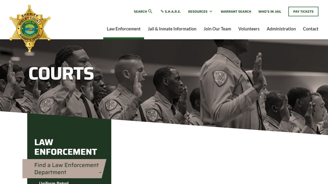Courts Information | Shelby County Sheriff's Office